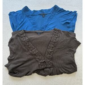 Banana Republic Top Origmi Size Large Lot Of 2 Tops